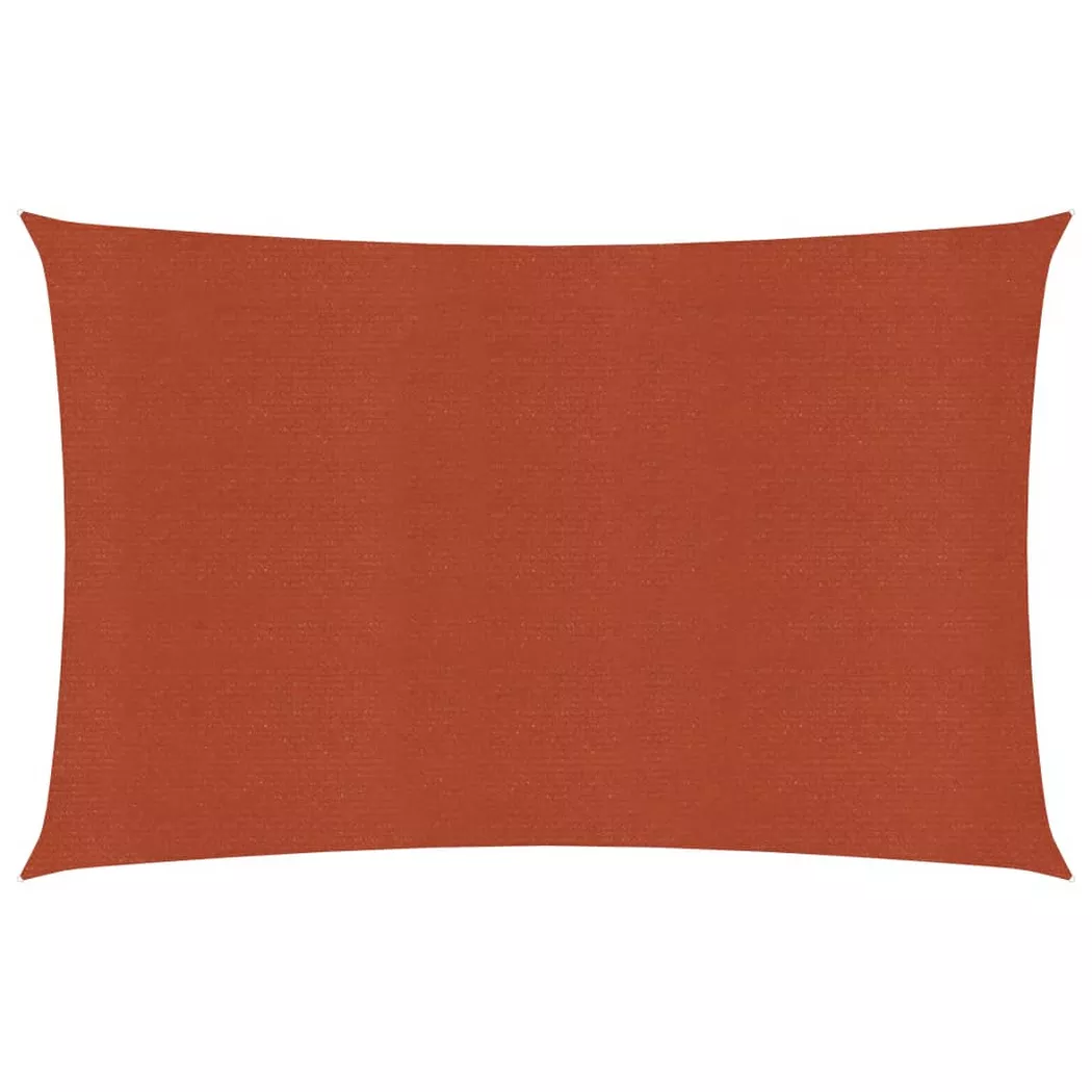 vidaXL Sonnensegel 160 g/m² Terrakottarot 5x6 m HDPE