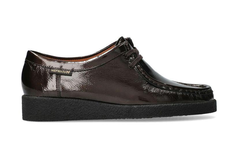 Image of Christy - Leder Schnürschuhe Unisex Bronze 40