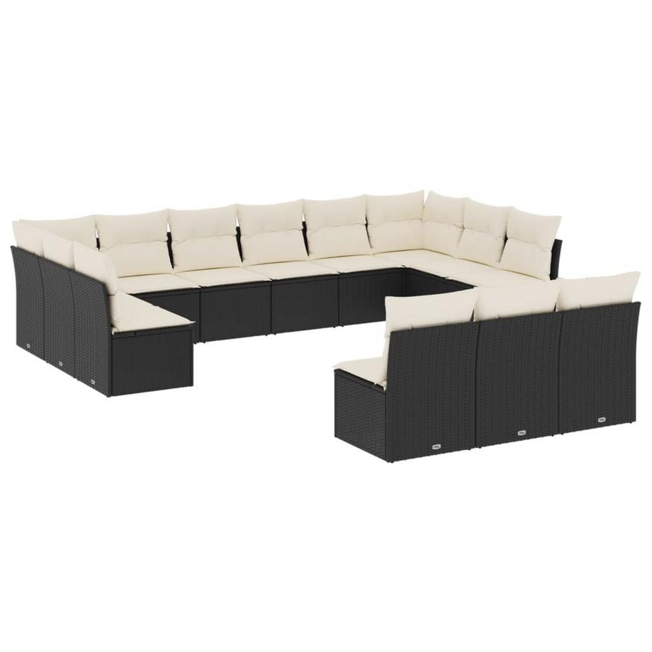 Ensemble de canapés de jardin rotin synthétique