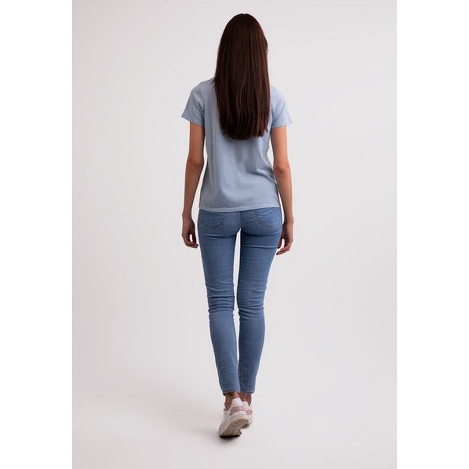 CASH-MERE.CH T-Shirt Manches Courtes Col Rond  