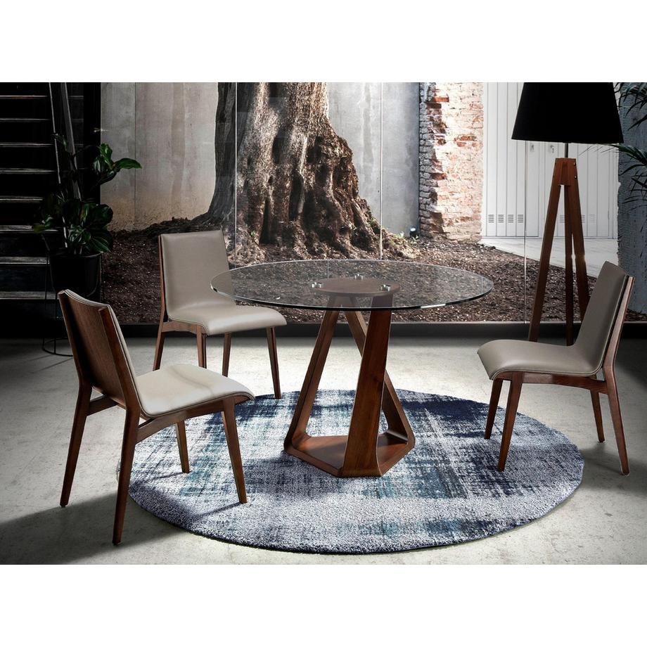 ANGEL CERDA Chaise en vison foncé  