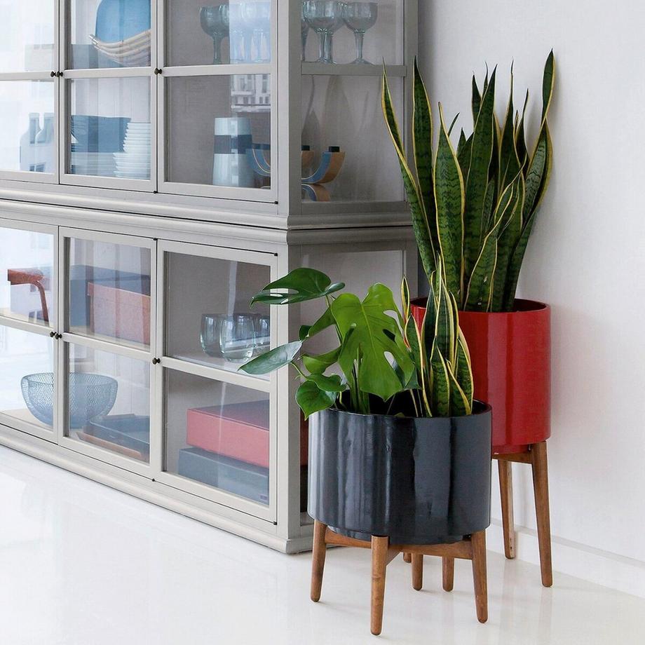 AM.PM Übertopf Florian mit Ständer aus Hevea  