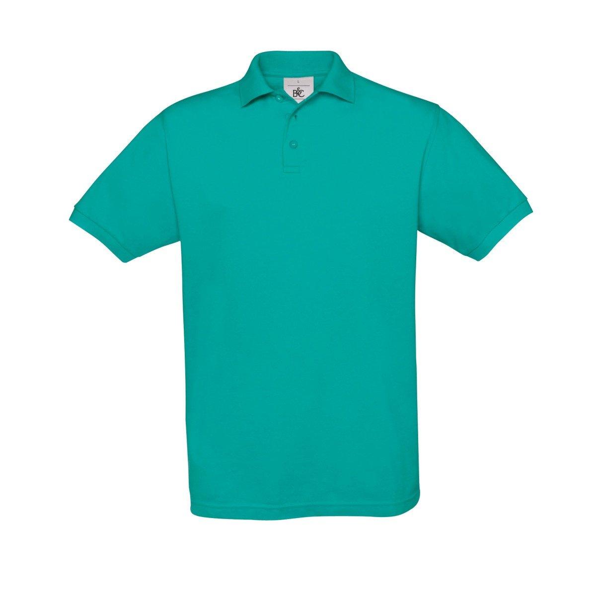Image of B&c Poloshirt Safran Kurzarm Herren Türkisblau XXL