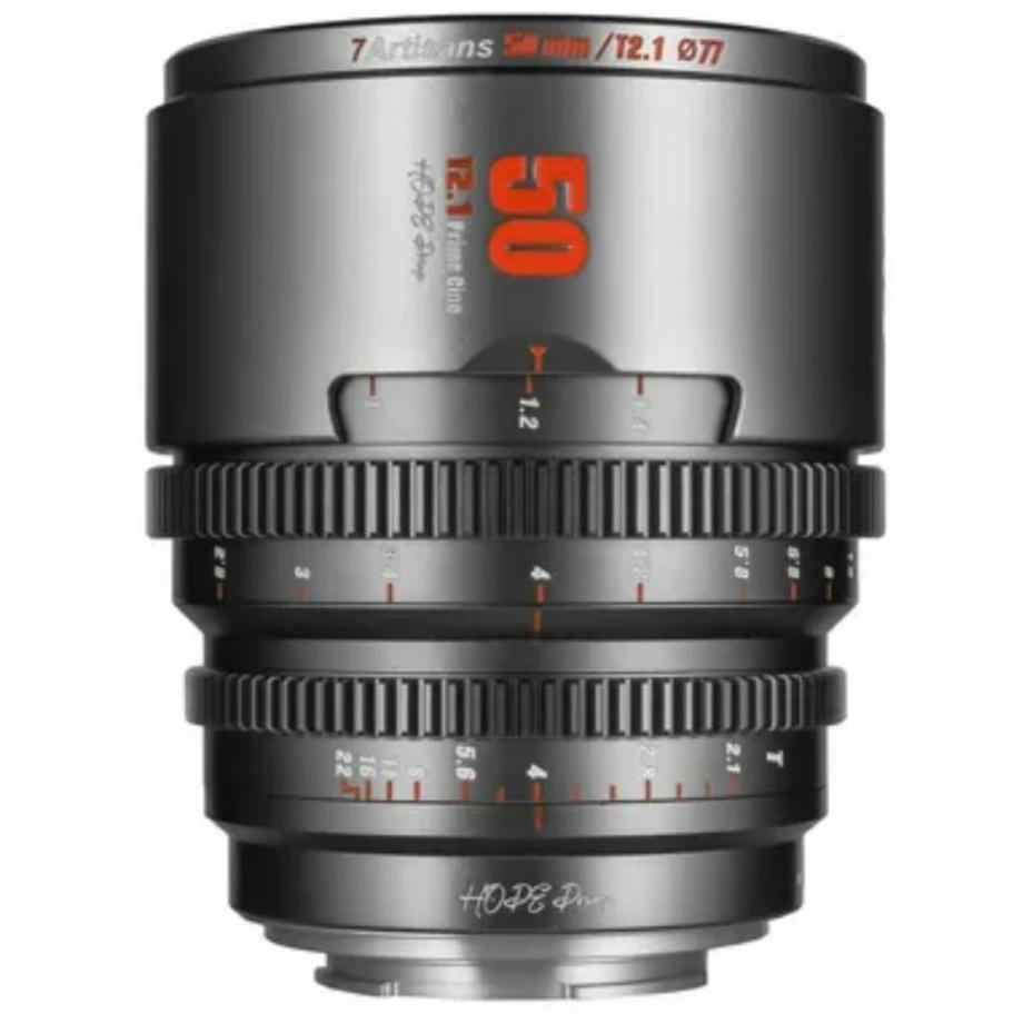 7ARTISANS  7Artisans 50mm T2.1 Prime Cine (M 43) Titane 