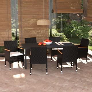 VidaXL set da pranzo Polirattan  