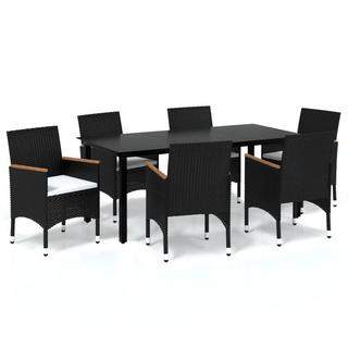 VidaXL set da pranzo Polirattan  