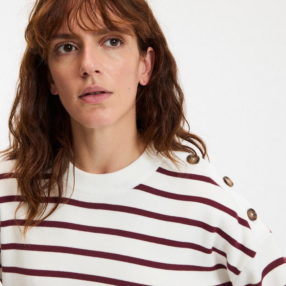 La Redoute Collections Pull marinière Coton  