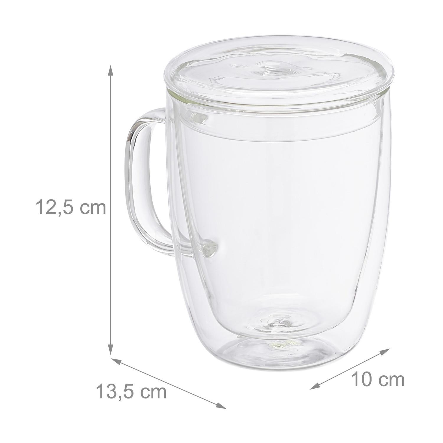 Northix Doppelwandige Trinkgläser 2er-Set  