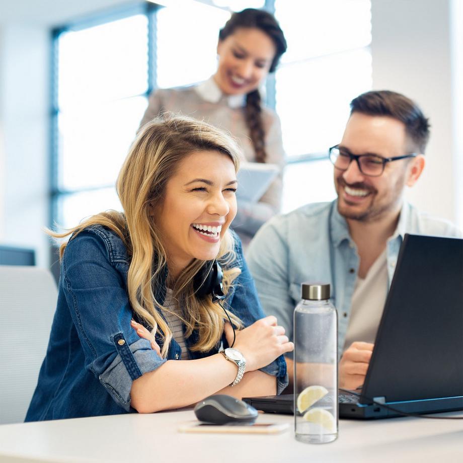 B2X  Getränkeflasche Glas 500 ml 6er Set 