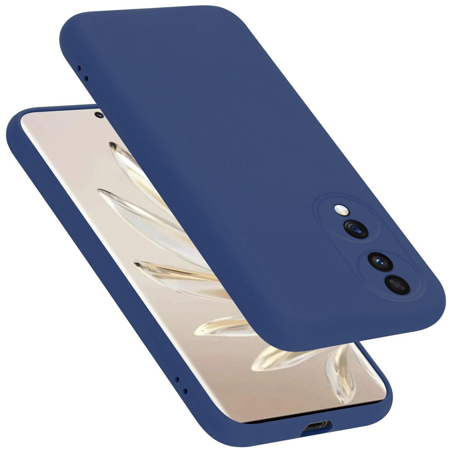 Image of Hülle für Honor 70 in LIQUID BLAU - Schutzhülle aus flexiblem TPU Silikon