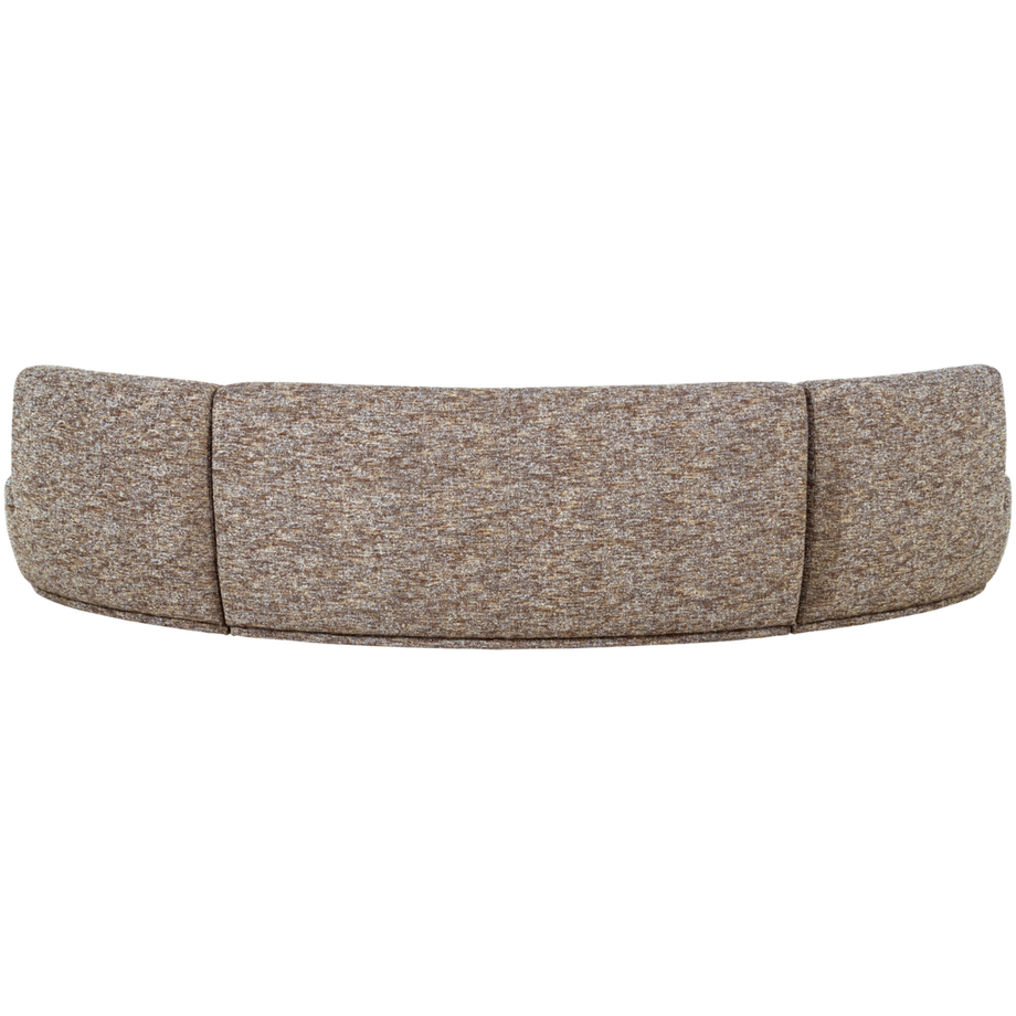 mutoni Sofa Batavier halbrund 6-Sitz Melange hellbraun 320  
