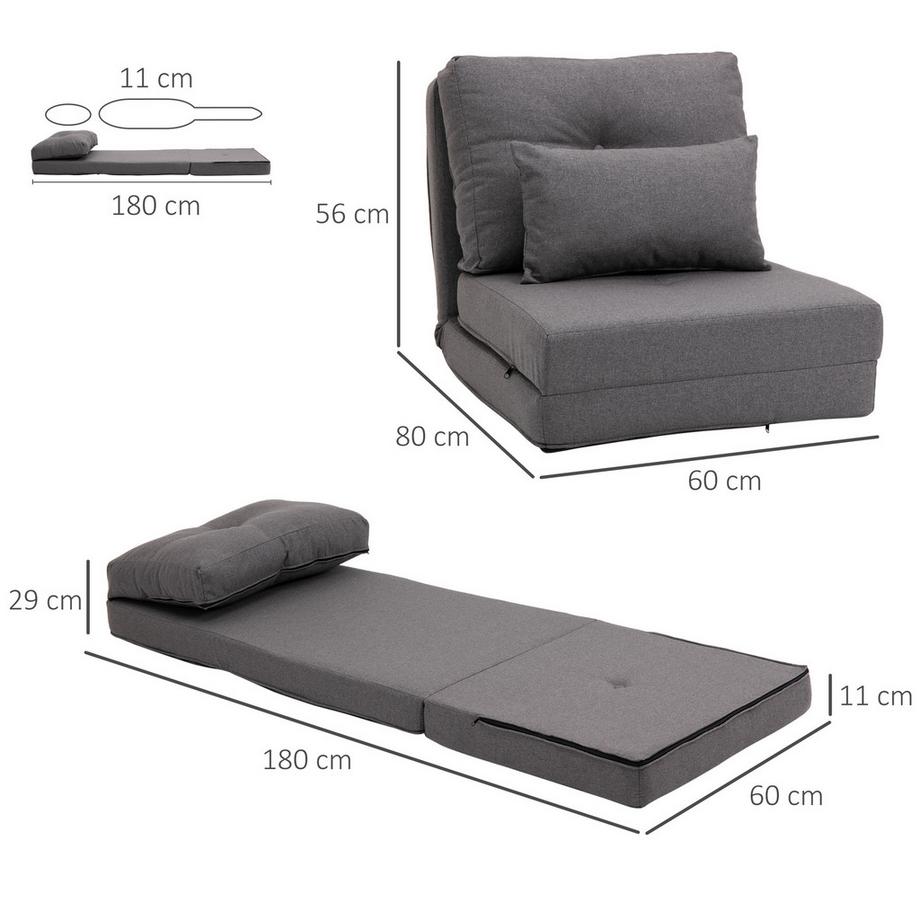 HOMCOM chaise de sol  