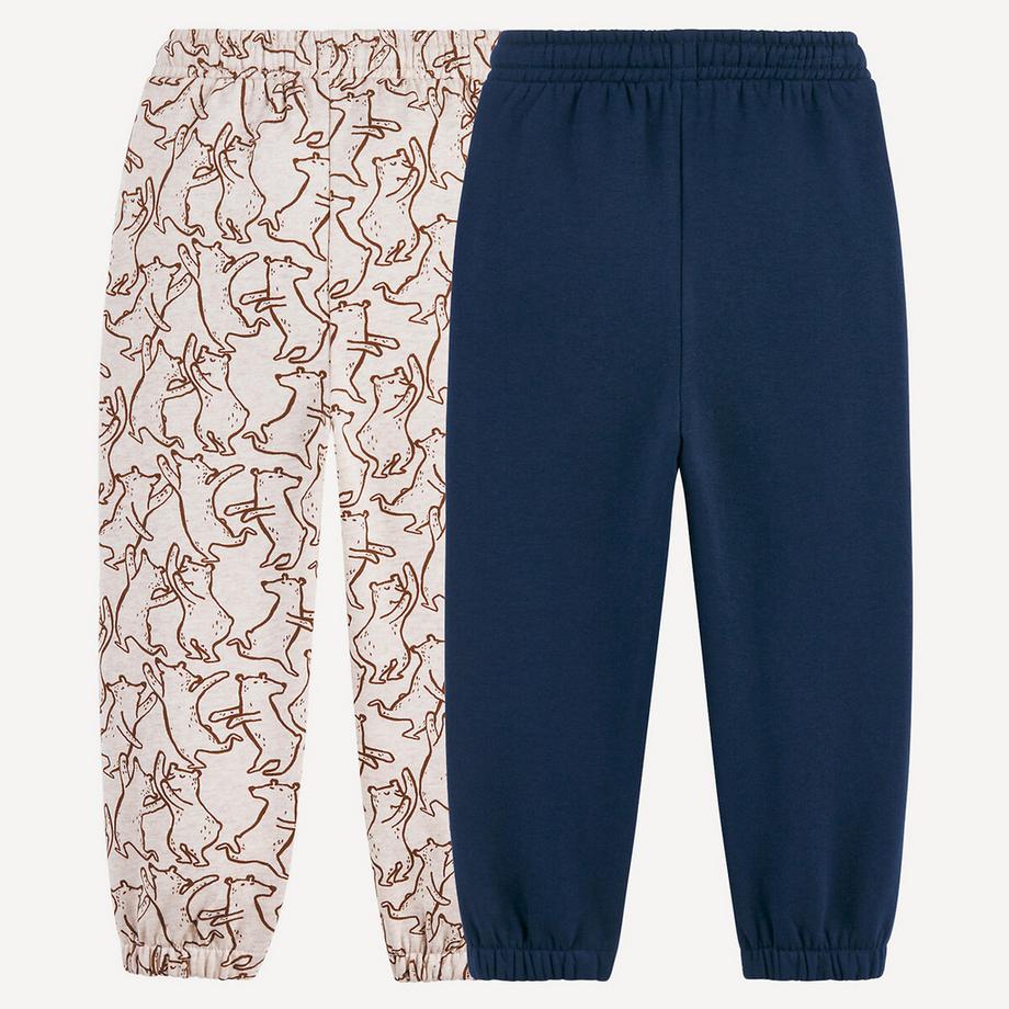 La Redoute Collections  Lot de 2 pantalons jogging en molleton 