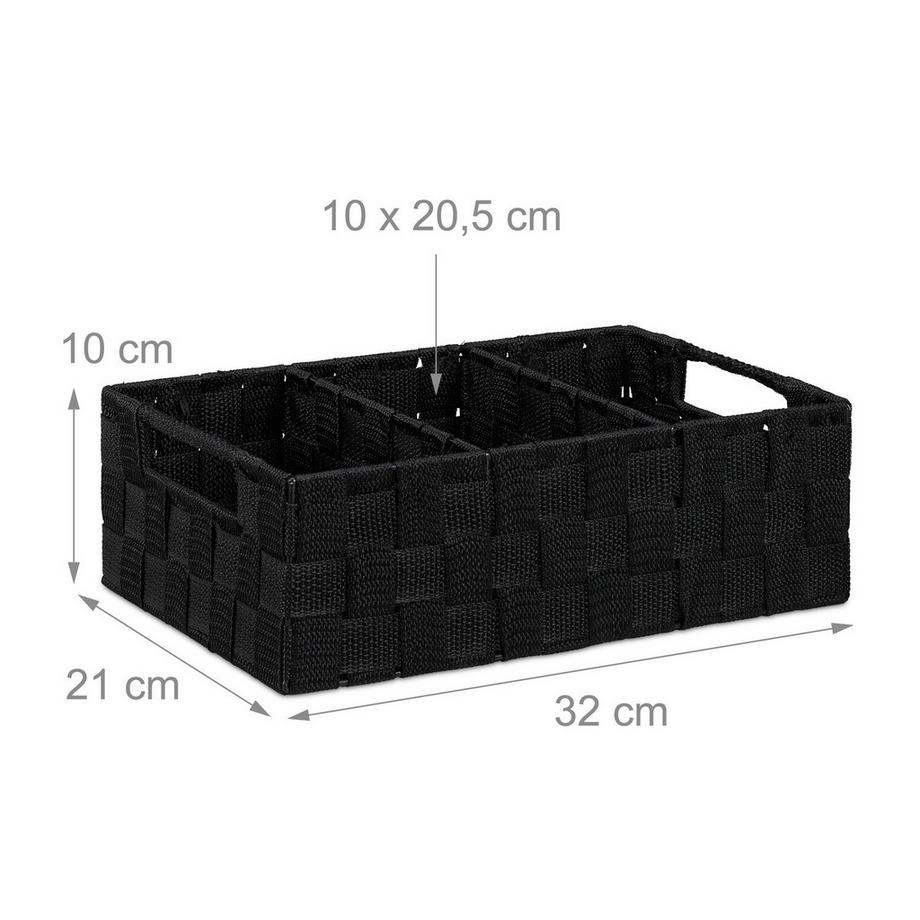 B2X Ripiano portaoggetti con 3 scomparti  