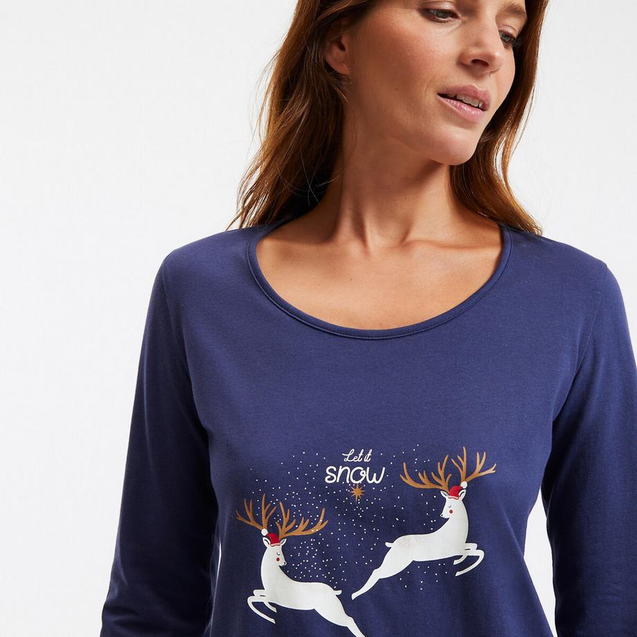 SO'HOME Pyjama Longues Manches Imprimé Rennes  
