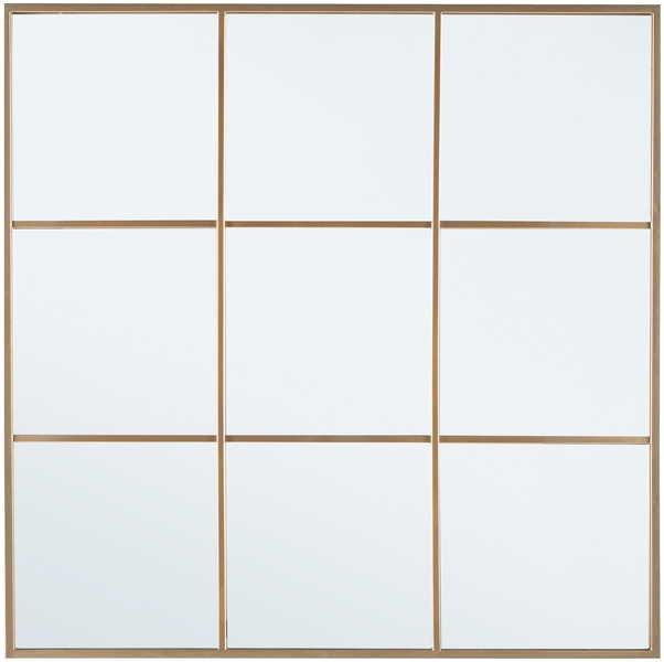 mutoni Miroir Nucleos carré avec cadre Or 90x90  