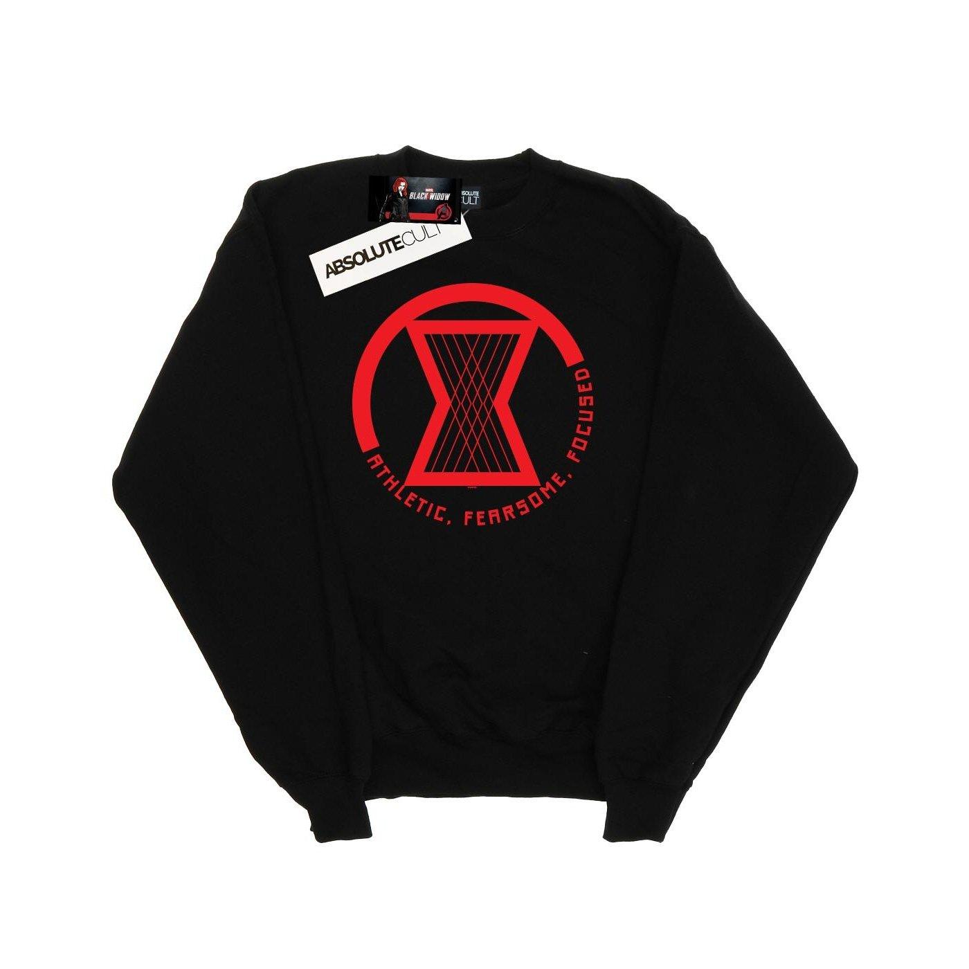 Image of Black Widow Movie Athletic Logo Sweatshirt Mädchen Schwarz 140/146
