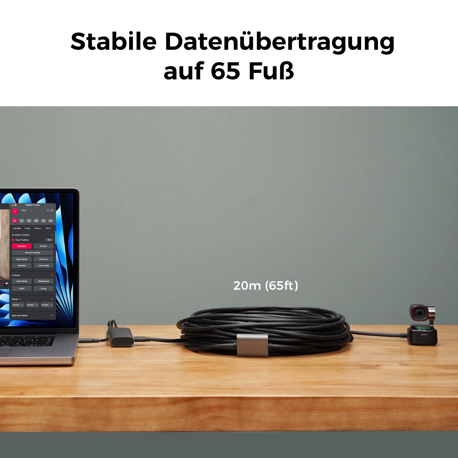Obsbot  Câble USB-A vers USB-C 3.0 de 20m 
