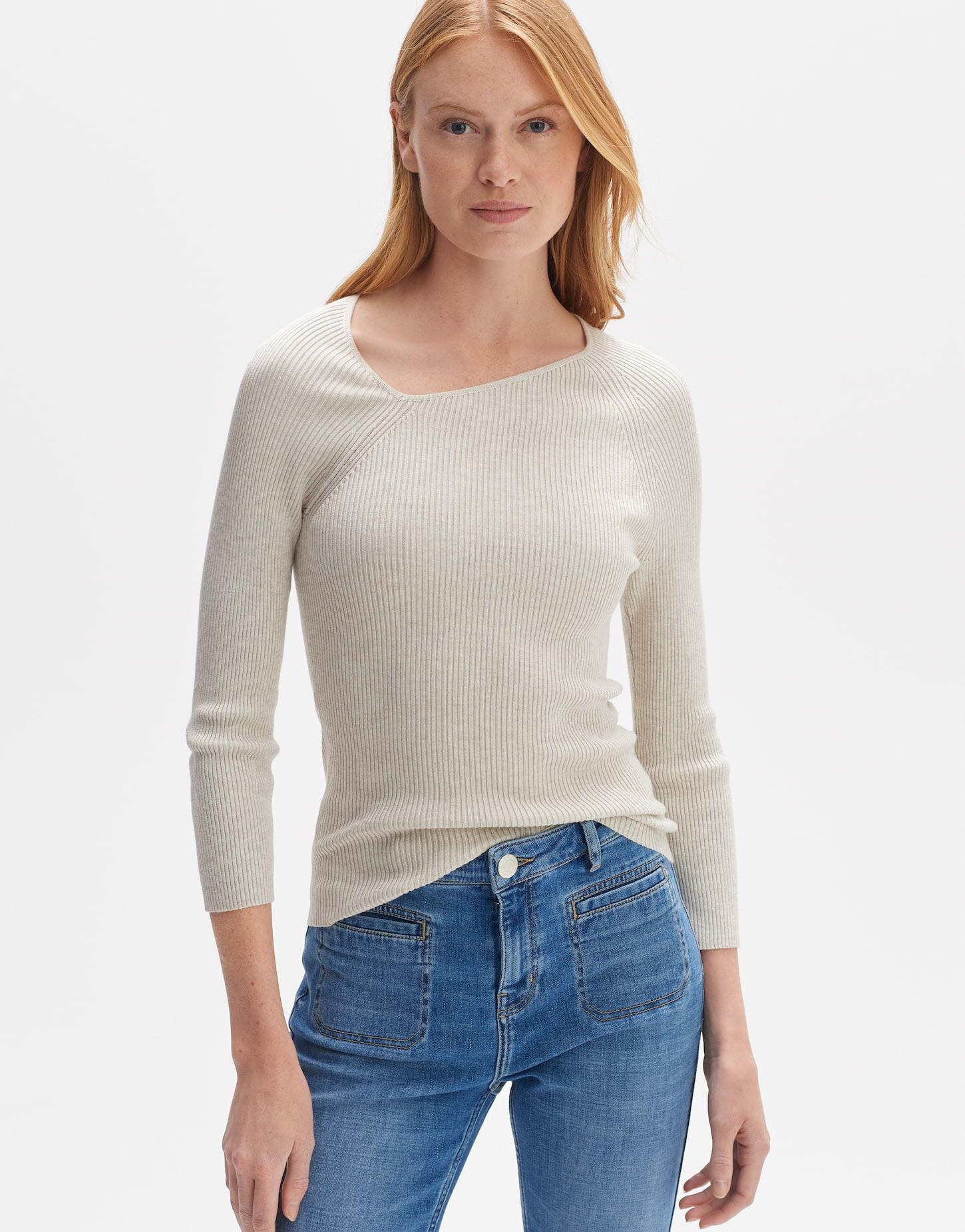 Image of Strickpullover Pinda Gerader Schnitt Damen Beige 40