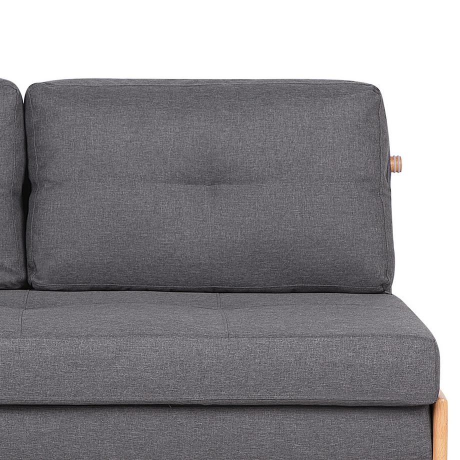 Beliani Canapé-lit en Tissu  EDLAND  