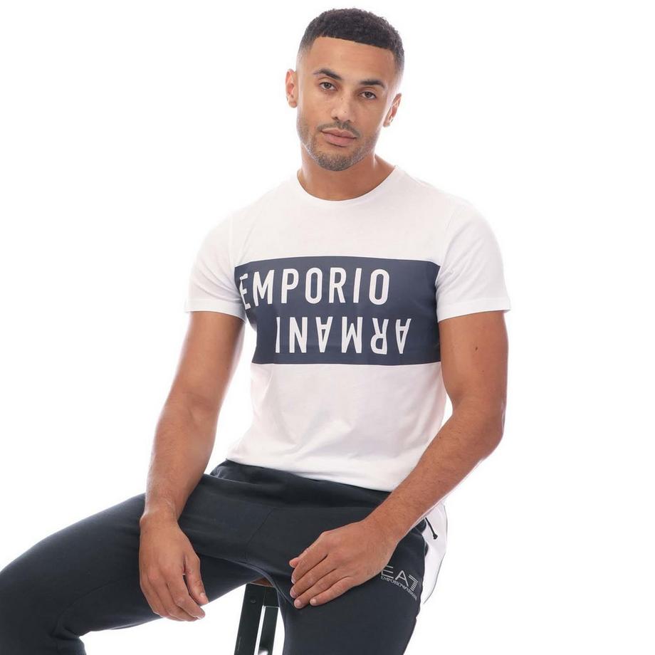 EMPORIO ARMANI T-Shirt Col Rond Imprimé Logo  