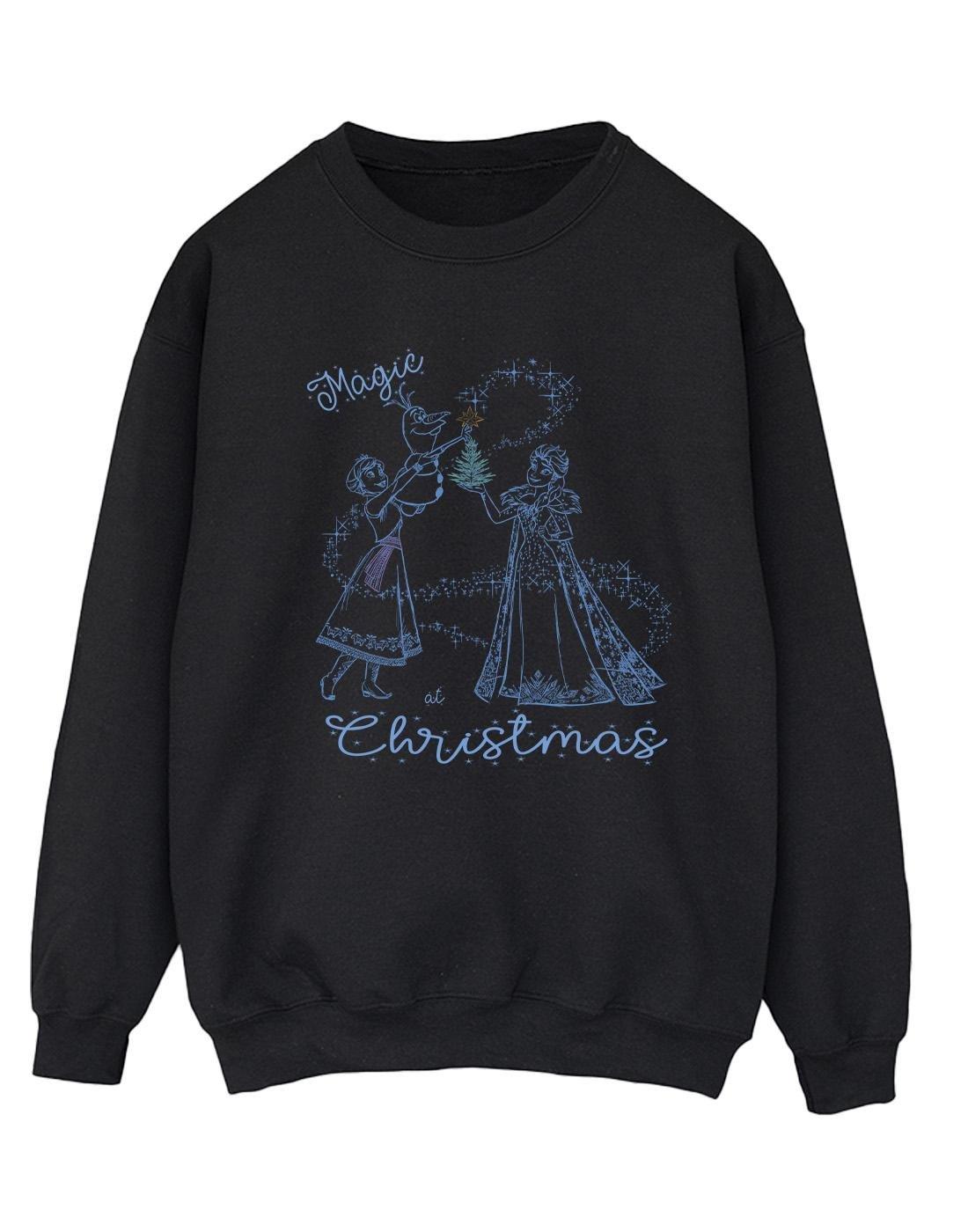Image of Frozen Magic Christmas Sweatshirt Damen Schwarz XXL
