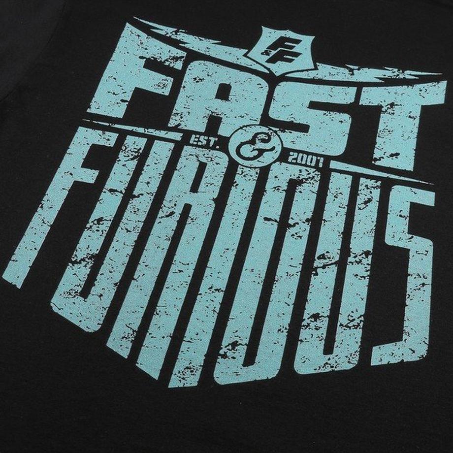 Fast & Furious T-Shirt Maniche Lunghe con Design Scudo  