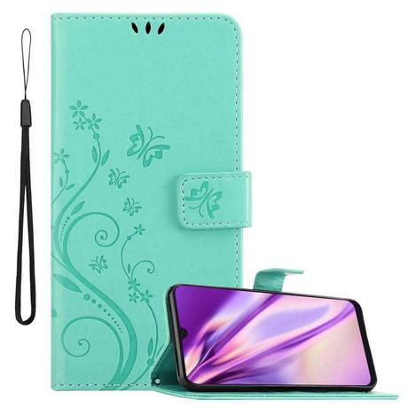 Cadorabo  Housse compatible avec Samsung Galaxy A50 4G / A50s / A30s - Coque de protection au design floral avec fermeture magnétique, fonction de support et emplacements pour cartes 