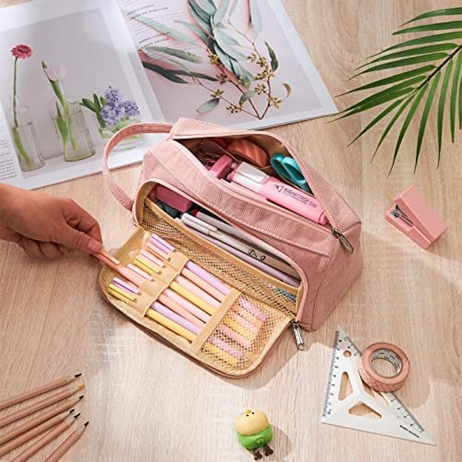 Only-bags.store  Federmäppchen, Etui Große Kapazität 2 Fach Federtaschen Unisex Mäppchen Stiftetasche Bleistift 