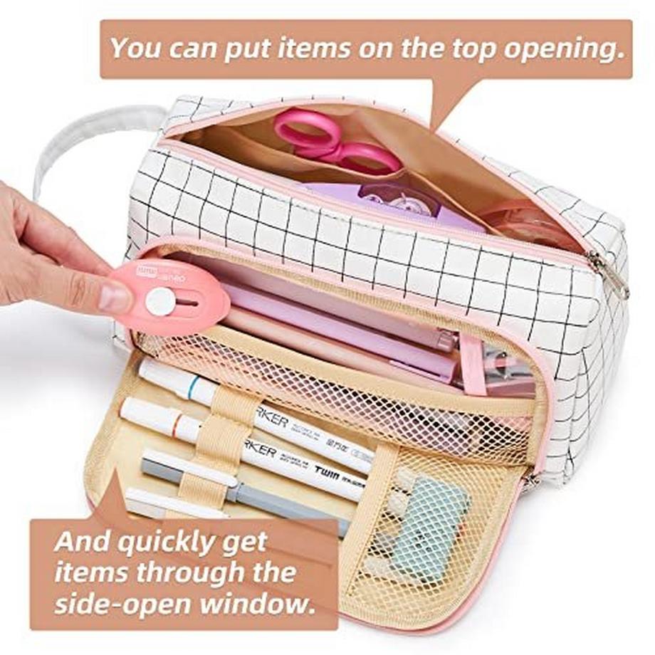 Only-bags.store  Federmäppchen, Etui Große Kapazität 2 Fach Federtaschen Unisex Mäppchen Stiftetasche Bleistift 