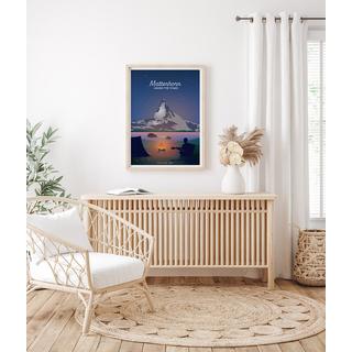 La-Jonx Matterhorn sous les étoiles - Poster  