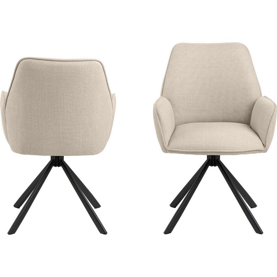 mutoni Chaise de salle à manger Gwendolyn beige (1 pièce)  