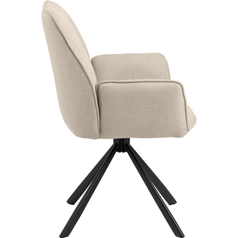 mutoni Chaise de salle à manger Gwendolyn beige (1 pièce)  