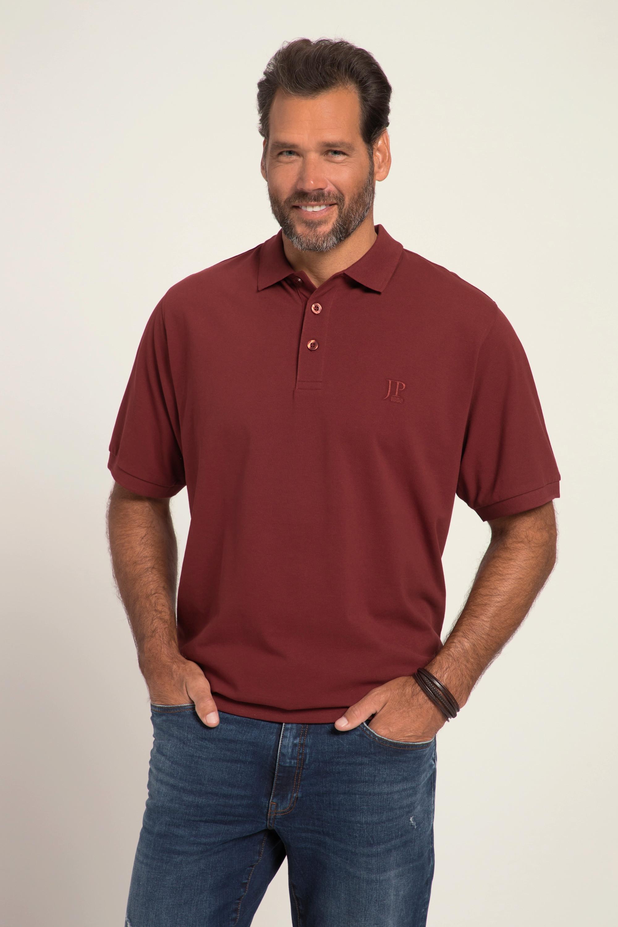 JP1880  Poloshirt, Basic, Bauchfit, Halbarm, Piqué 