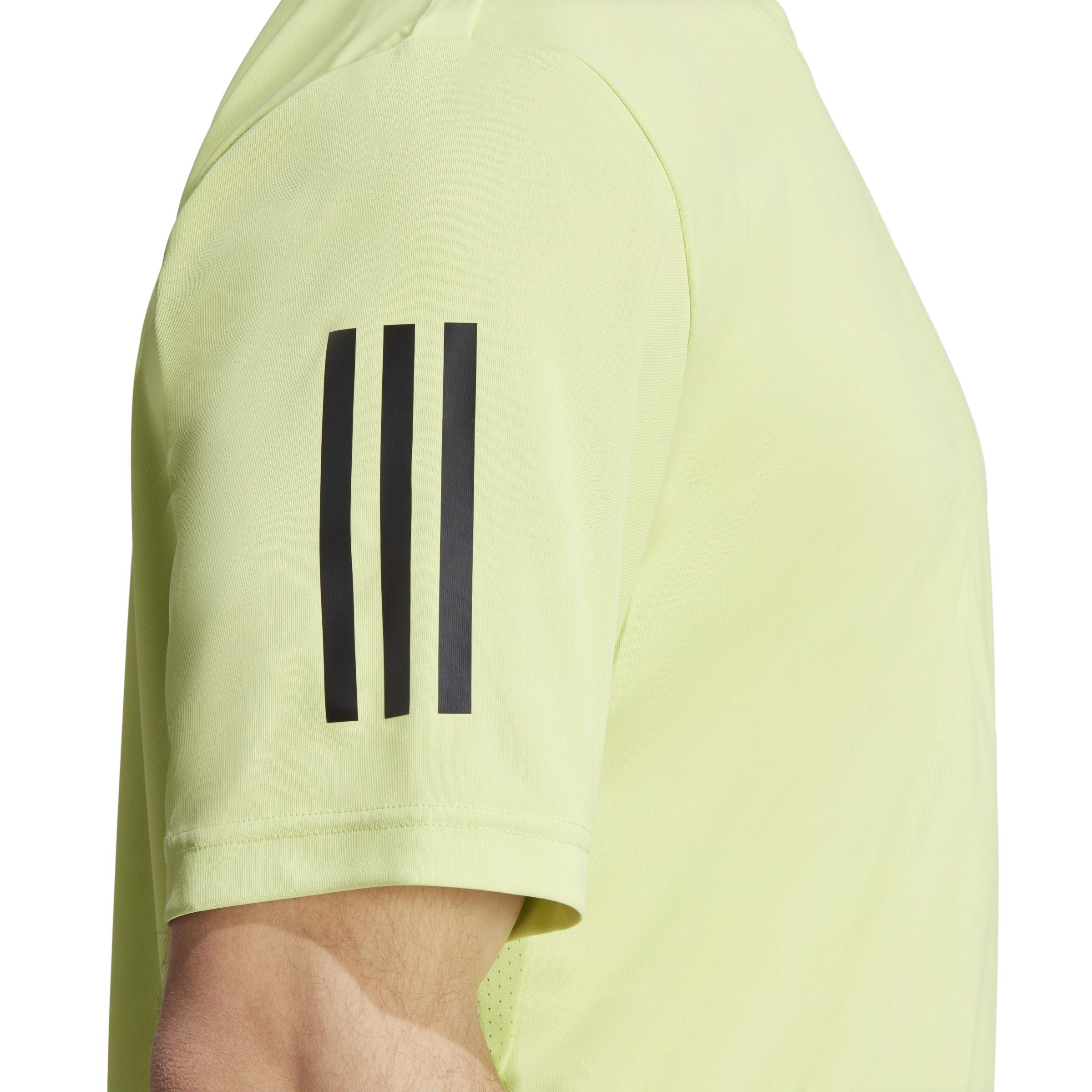 adidas  Club 3-Streifen Tennis T-Shirt Lime 