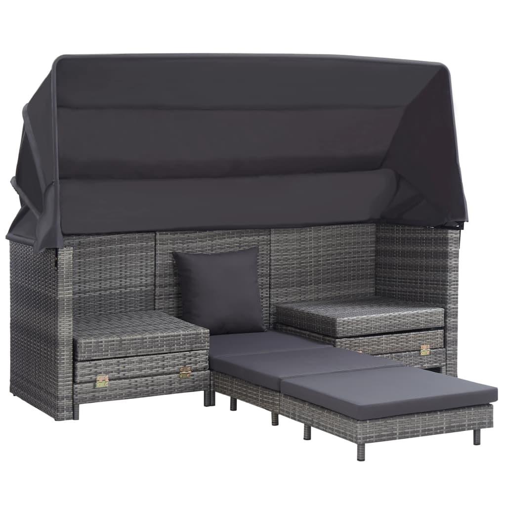 VidaXL Schlafsofa poly-rattan  