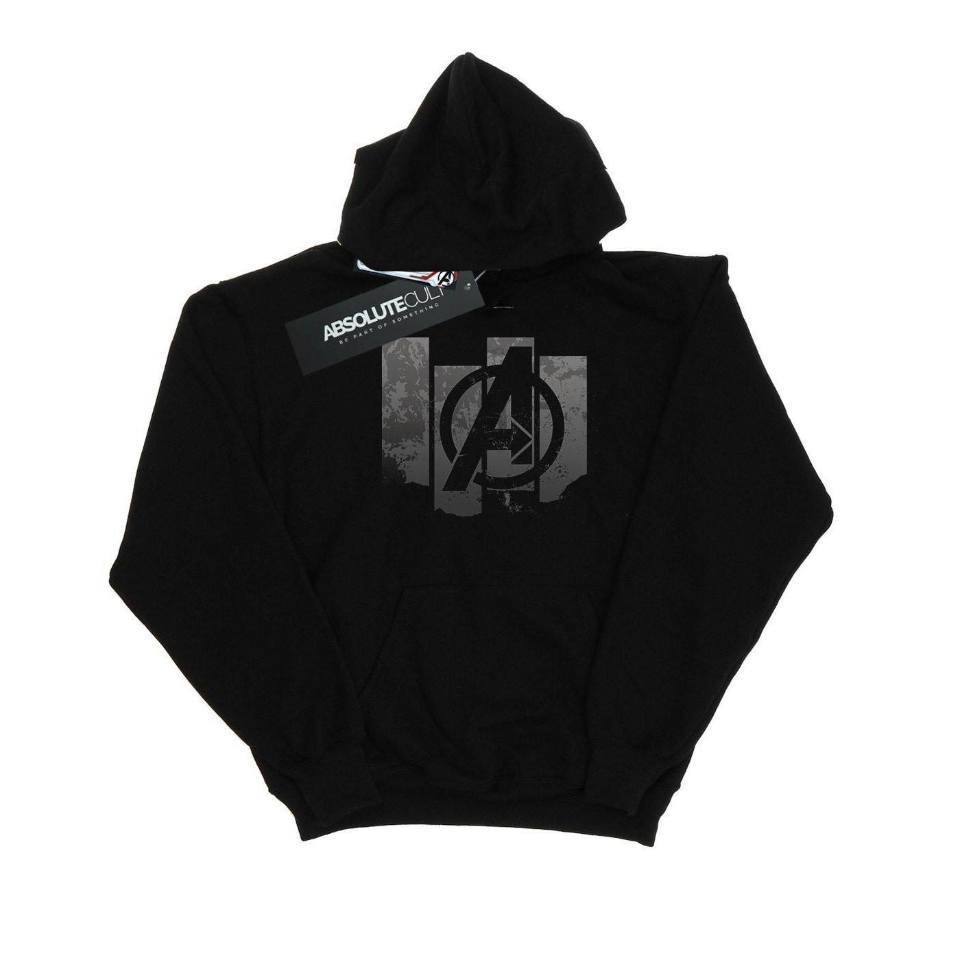 Image of Avengers Endgame Panel Logo Kapuzenpullover Damen Schwarz XL