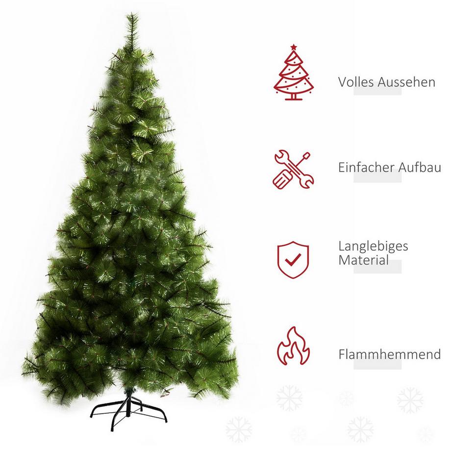 Northio Albero Di Natale Artificiale 2,1 M Albero Di Natale 505 Rami Rami Fitti Montaggio Facile Albero Di Natale Autentico Con Supporto In Metallo  