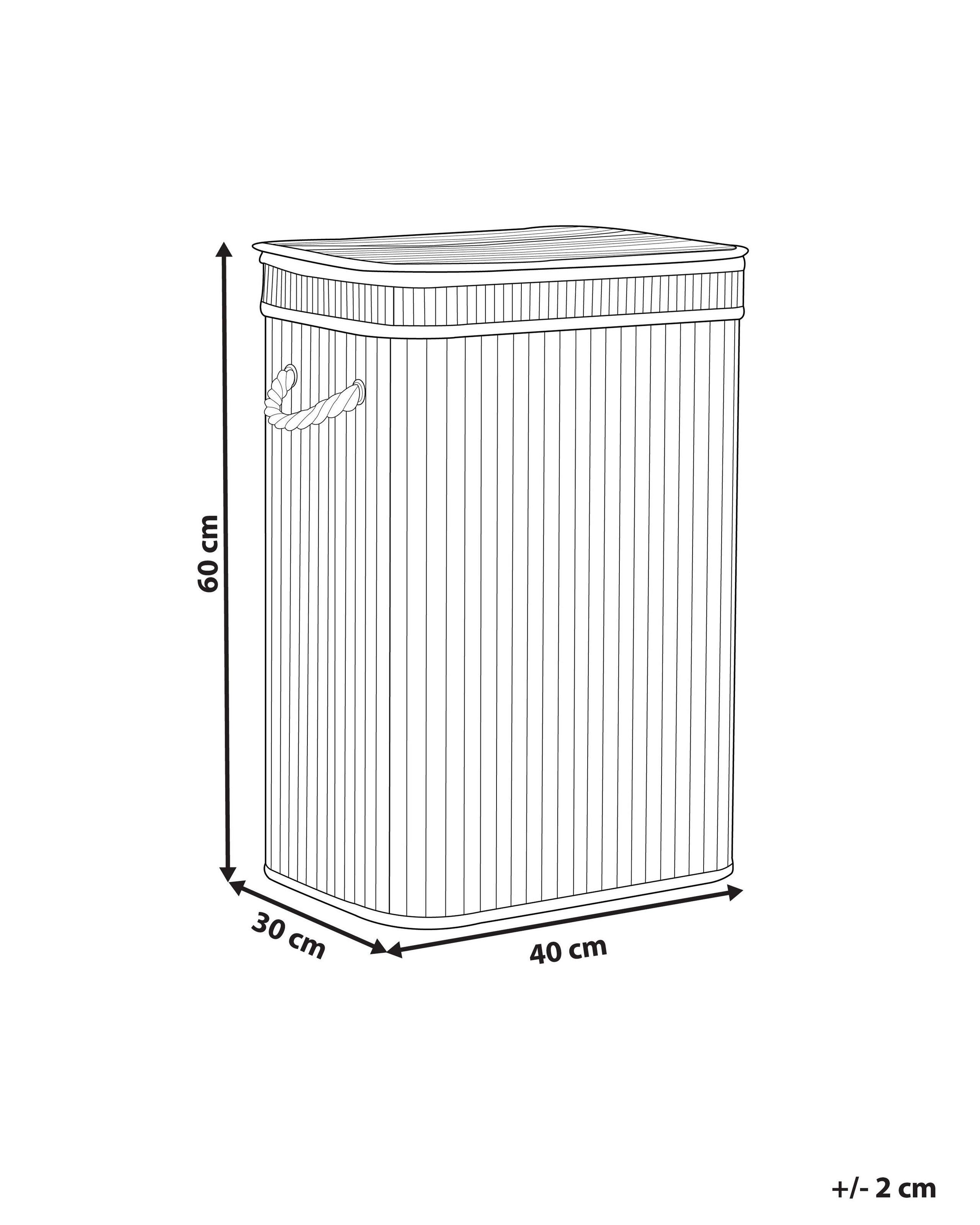 Beliani Panier en Bambou Boho KALUTARA  