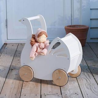 Tender Leaf Toys  Kleinkind Puppenwagen Schwan 