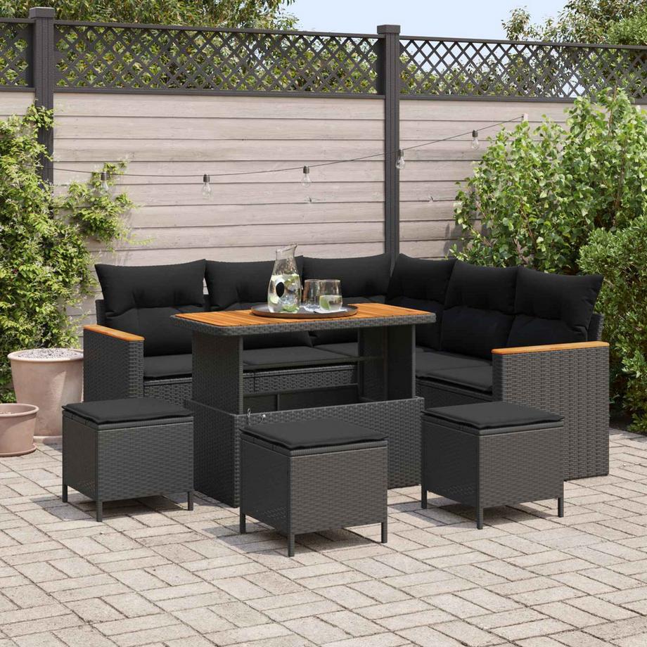 VidaXL Garten-sofa poly-rattan  