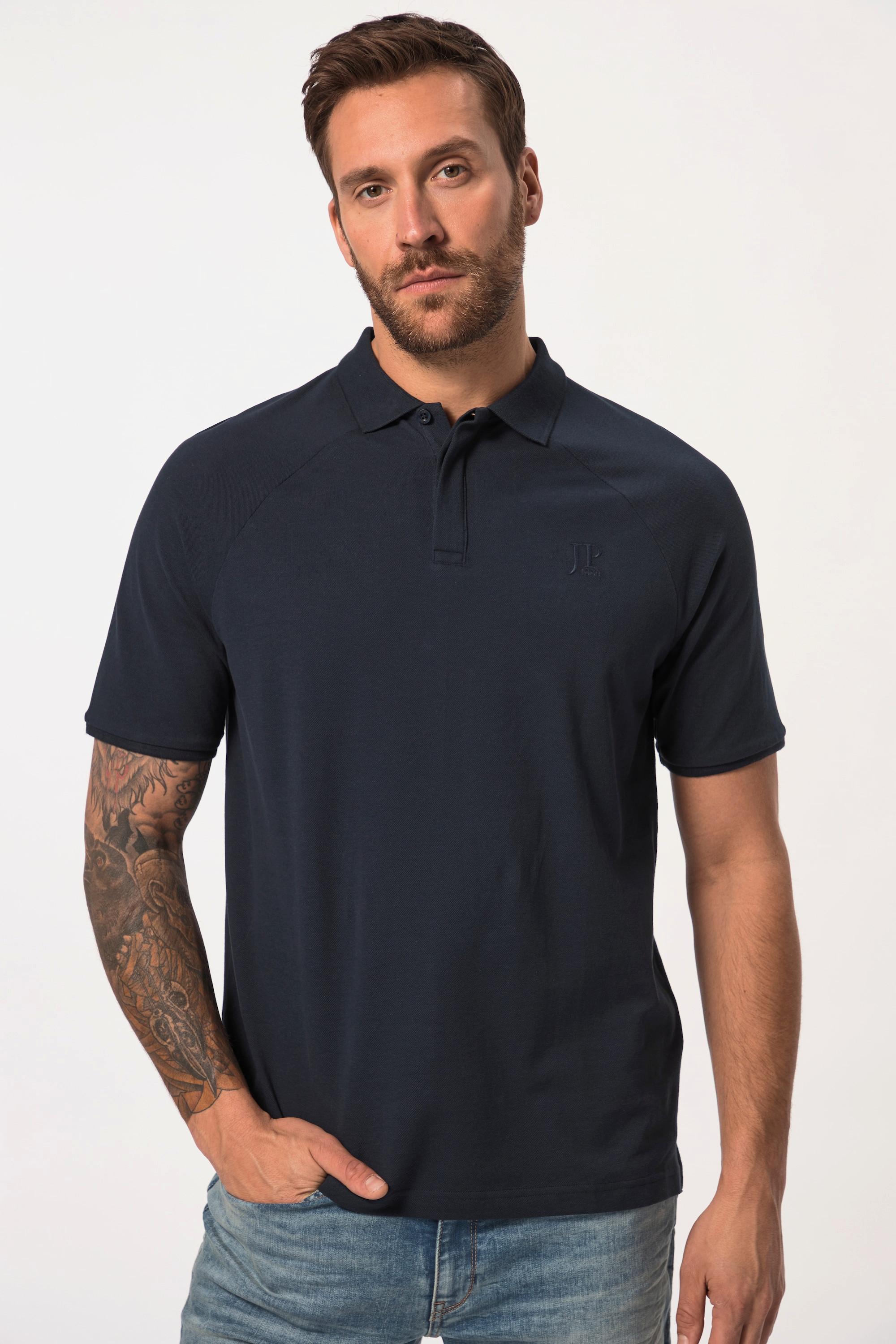 JP1880  Maglia polo leggera con mezze maniche raglan, fino alla tg. 8XL 