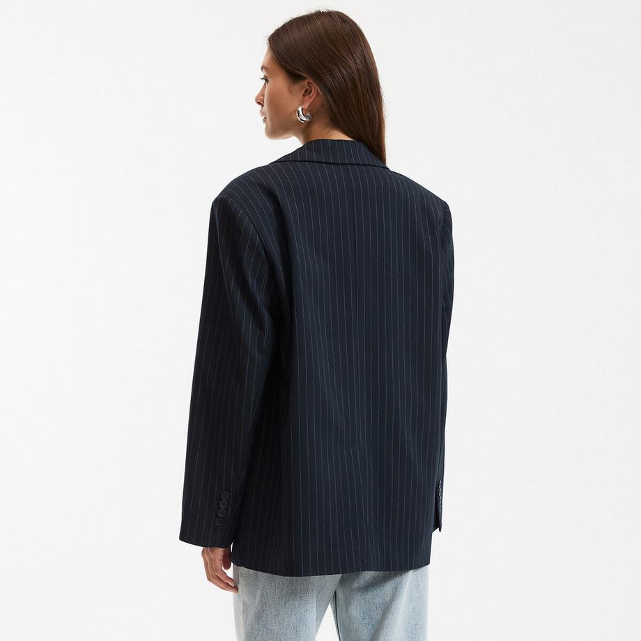La Redoute Collections Blazer Lungo Oversize Gessato  
