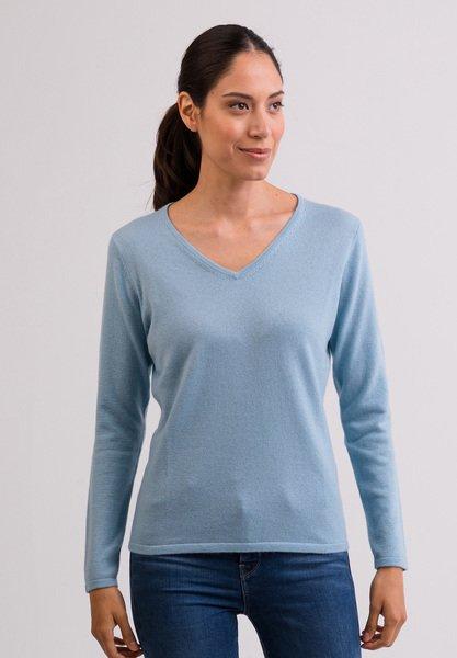 CASH-MERE.CH  Kaschmir V-Ausschnitt Pullover 