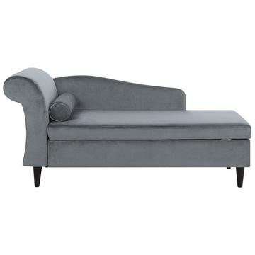 Chaise longue côté gauche en Velours Glamour LUIRO