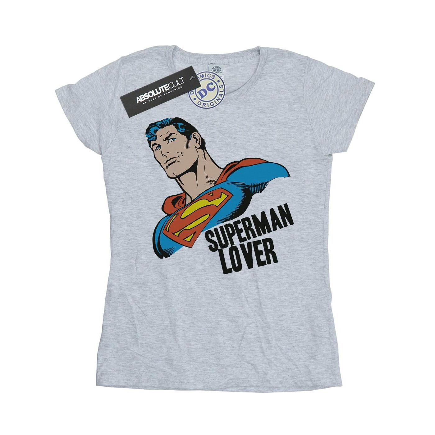 Image of Superman Lover Tshirt Damen Grau L