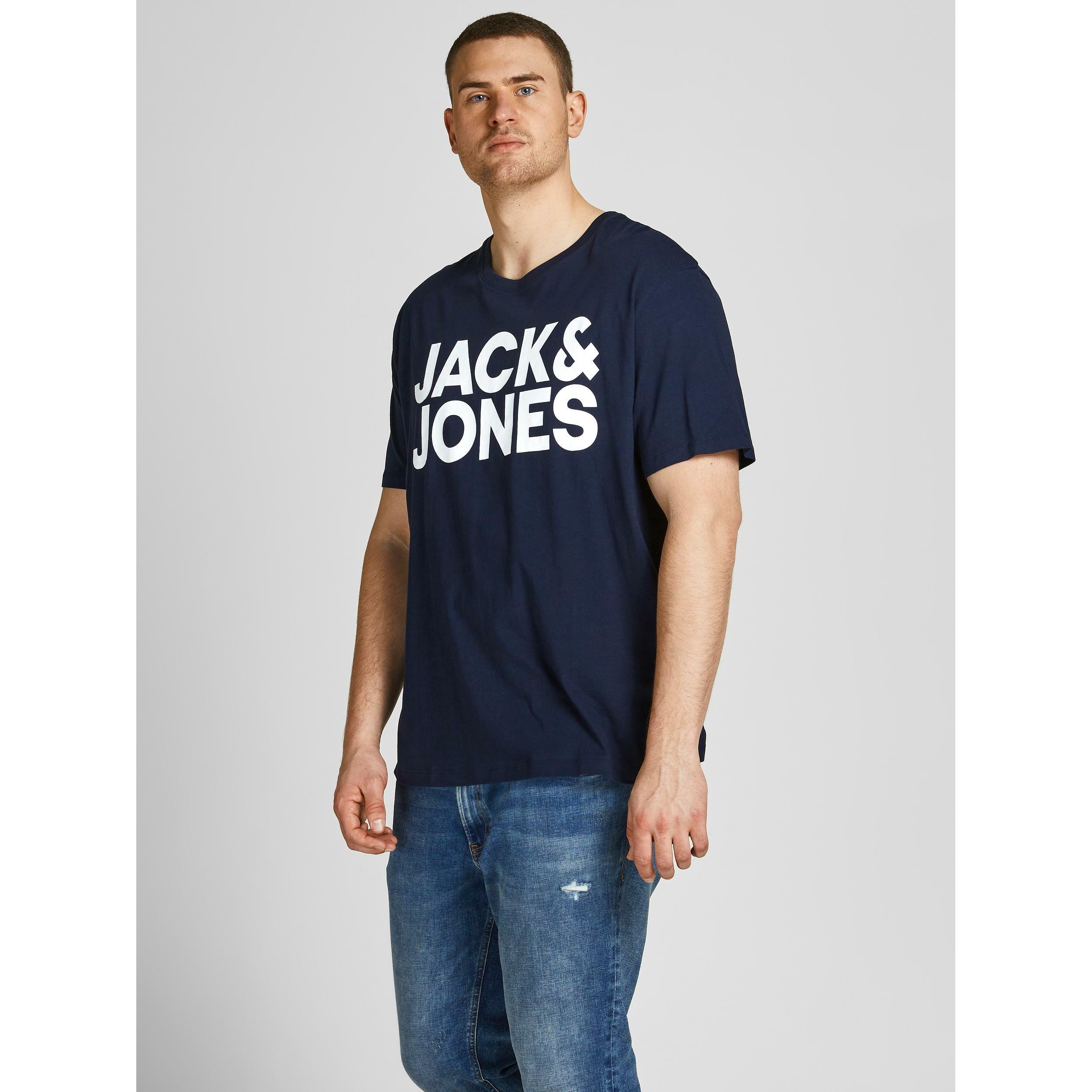 JACK & JONES Logo Print Kurzarm T-Shirt  