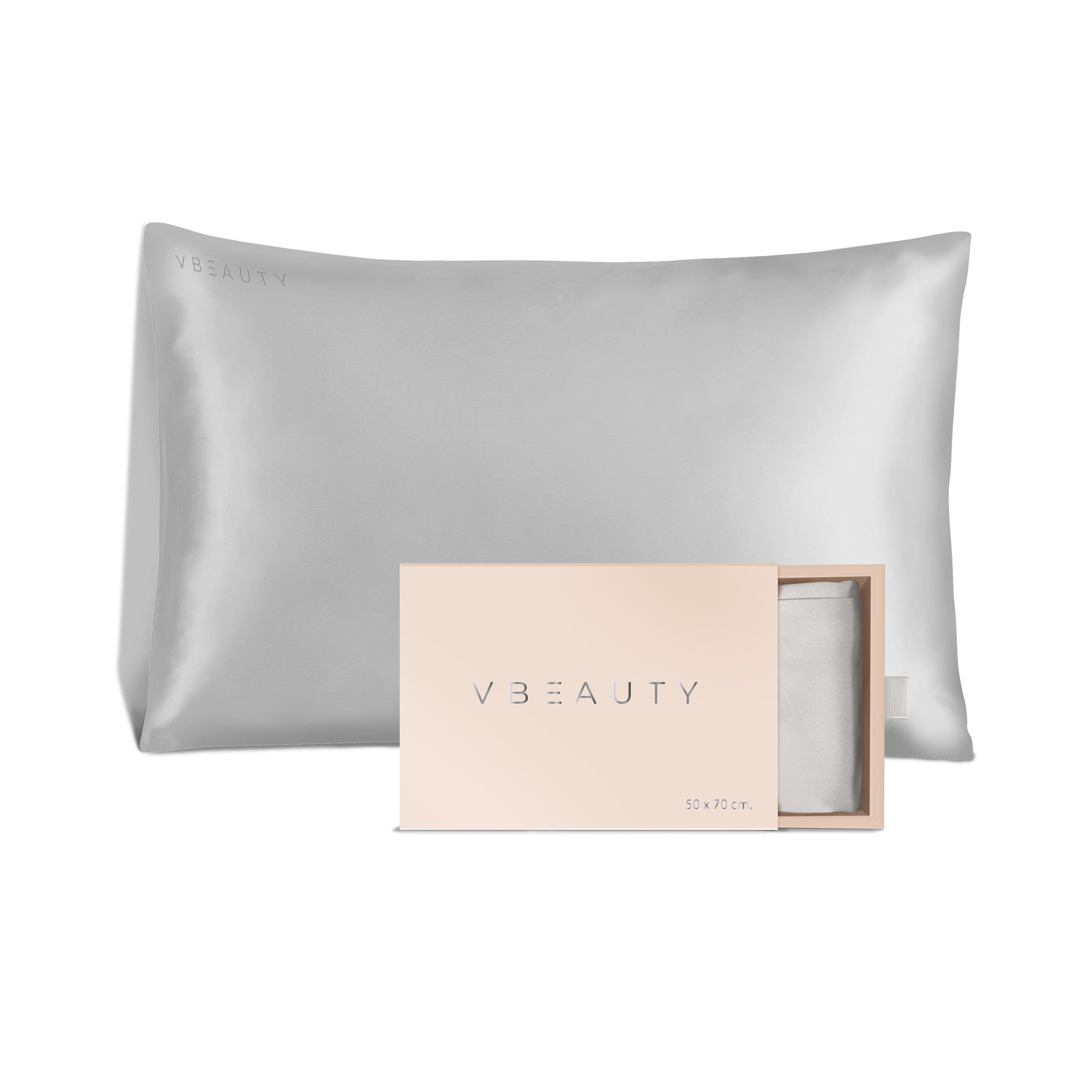 VBEAUTY VBEAUTY Beauty Housse de coussin en soie Argent  