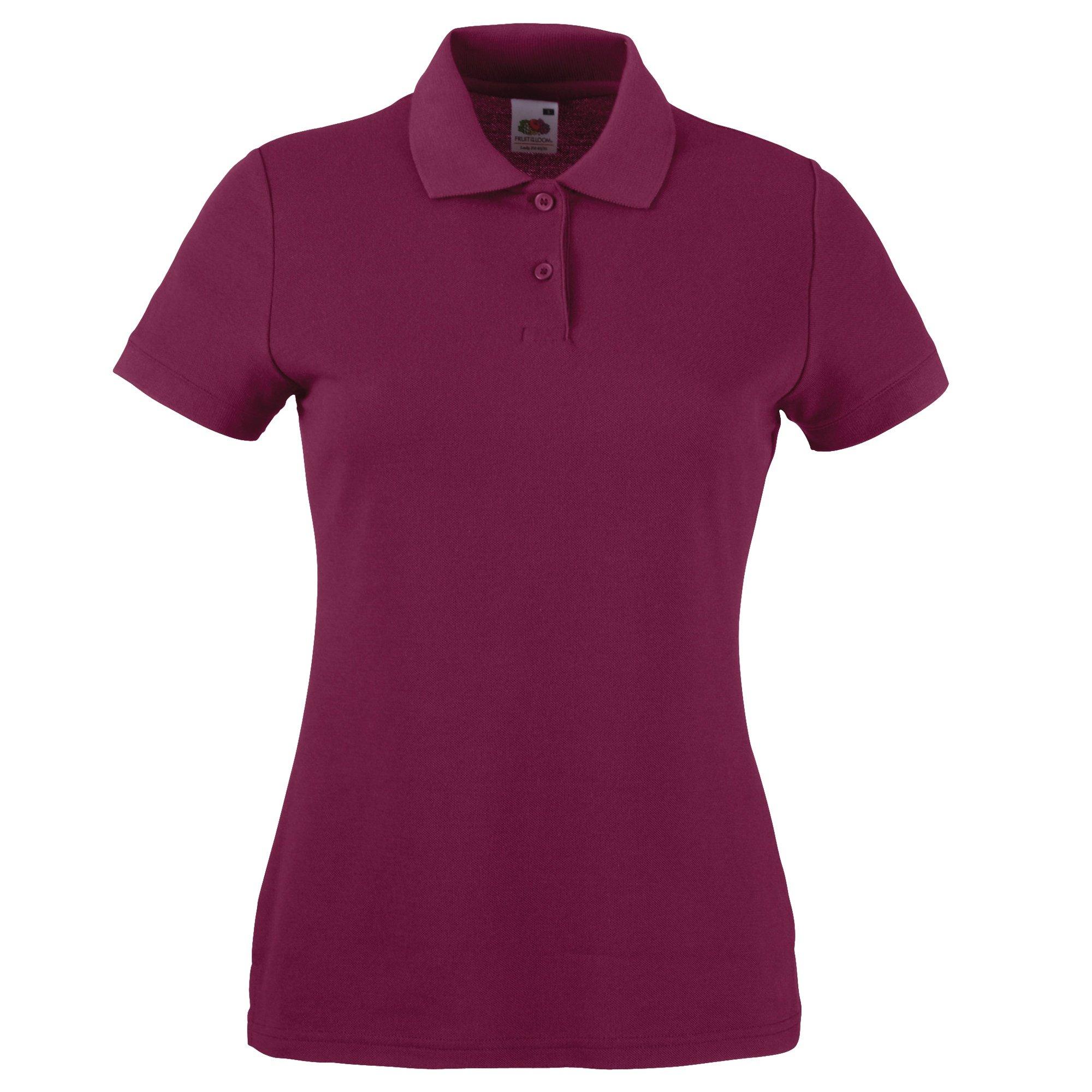 Image of Ladyfit 6535 Kurzarm Polo Shirt Damen Weinrot L