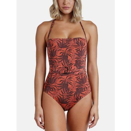 Admas  Vorgeformter einteiliger Bustier-Badeanzug Sunset Palm 